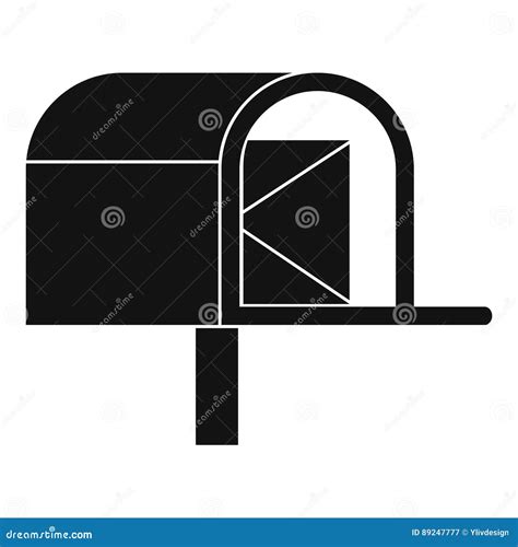 Mailbox Icon Logo Vector Symbol Envelope Icon Isolated On White