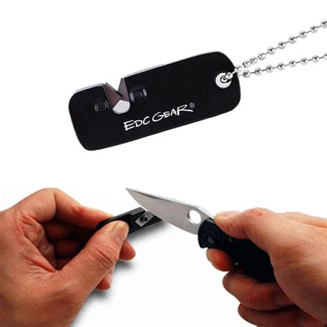 Keychain Key Ring Tungsten Steel Professional Knife Sharpener Mini