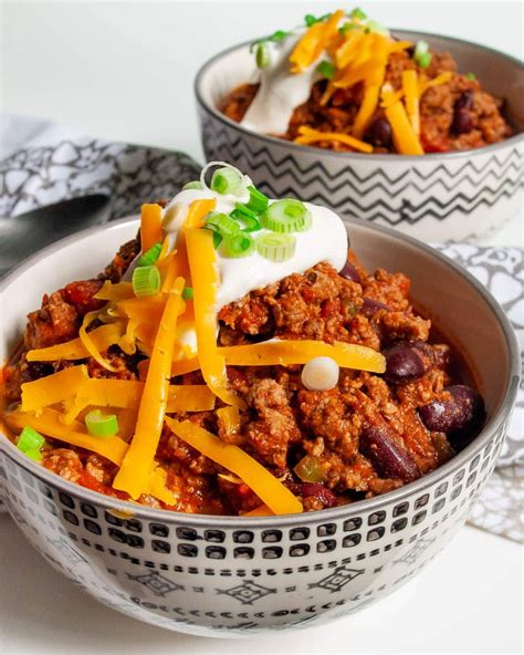 This Best Quick Chili Recipe Is Full Of Rich Hearty Beef Stuffed To The Gills W Spices Full Of