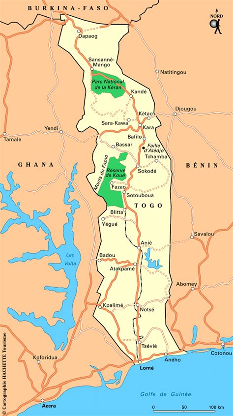 Carte Togo Plan Togo
