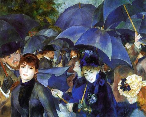 Umbrellas Detail Pierre Auguste Renoir Arte Grandes Mestres