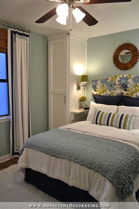 Adding colored walls, photos, artwork, lamps, curtains and pillows can begin to make a room look and feel even smaller. Small Condo, Small Budget Bedroom Makeover - Before ...