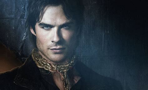Download Vampire Diaries Close Up Damon Wallpaper