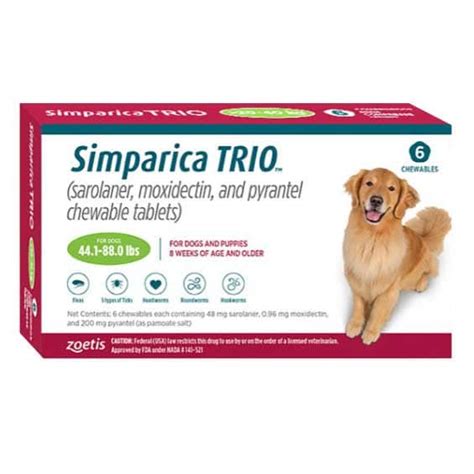 Simparica Trio Heartwormfleatick For Dogs Penny Paws Atelier Yuwa