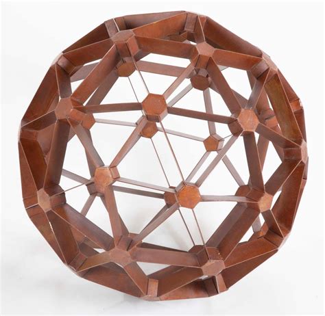 Waxed Steel Geodesic Sphere For Sale At 1stdibs