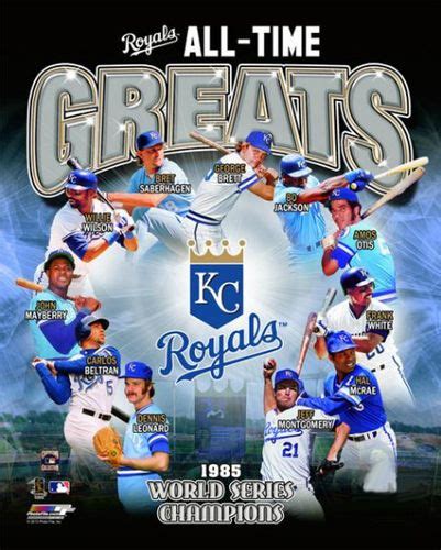 Kansas City Royals Baseball All Time Greats 11 Legends Premium Poster