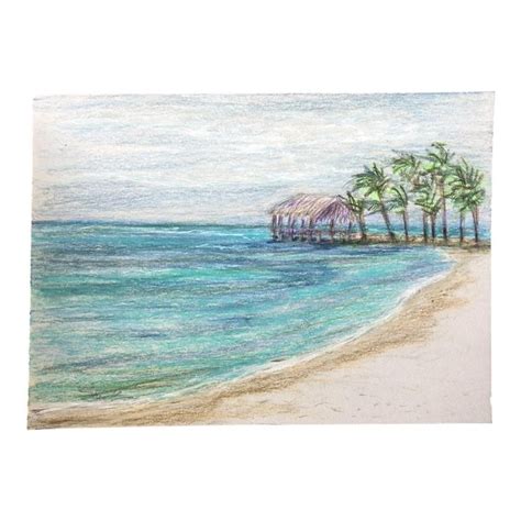 Nancy Smith Take Me Away Original Colored Pencil Seascape Drawing