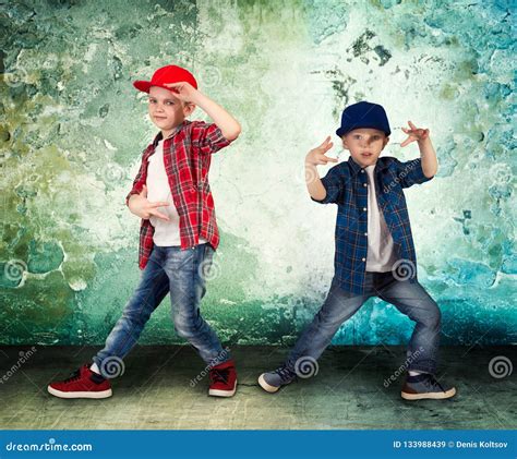Two Brothers Dancing Hip Hop The Cool Kids Stock Image Image Of