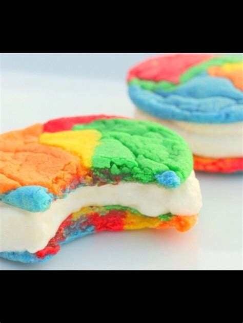 Pin By Lila Marshmallow On Lours Rainbow Cookies Rainbow Food