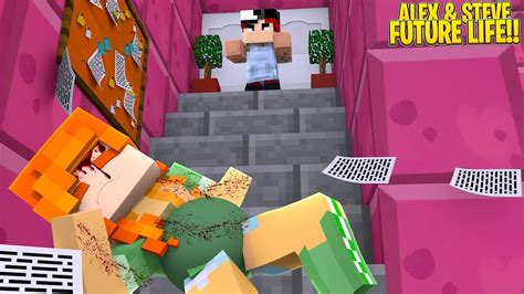 Pregnant Alex Is Pushed Downstairs By Her Evil Husband Minecraft Life