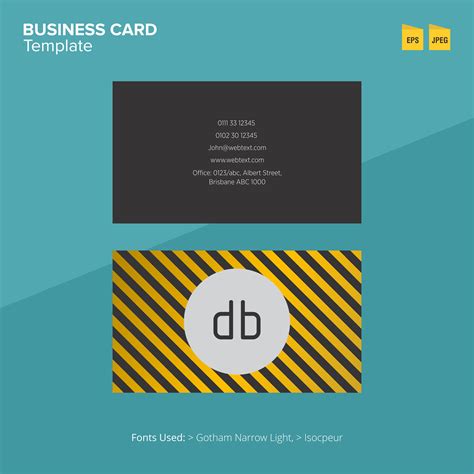 Pay only when you are happy with design. Professional Business Card Design Template - Download Free Vectors, Clipart Graphics & Vector Art