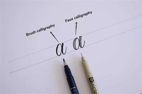 How To Do Faux Calligraphy Free Worksheets Lettering Daily