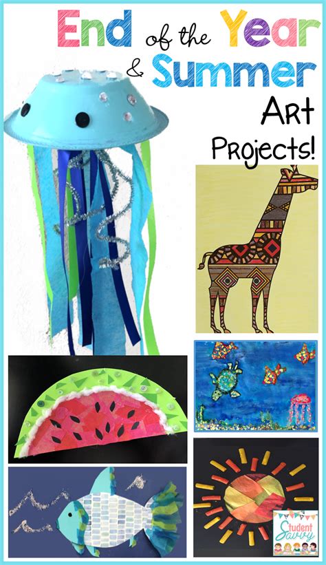 You can have the students pick and choose which pieces of the craft. End of the Year Art & Summer Projects! - Student Savvy