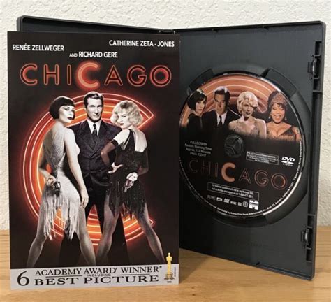 Chicago Dvd 2003 Full Screen Wscene Selection Insert ~ Region 1 ~ Euc Ebay