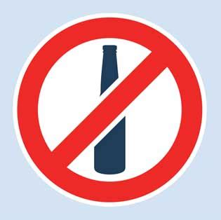 Alcohol ban rgb color icon. NATION-WIDE LIQUOR BAN IN PLACE ACROSS WHOLE COUNTRY | SIBC