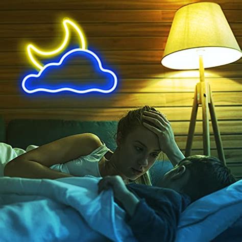 Neon Sign Jtlmeen Cloud And Moon Led Neon Light Neon Lights Sign For Wall Decor Usb Powered