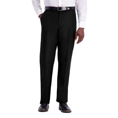 j m haggar men s j m haggar premium classic fit flat front stretch suit pants black texture