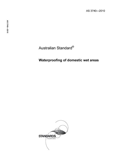 As3740 2010 123 Australian Standard ® Waterproofing Of Domestic Wet