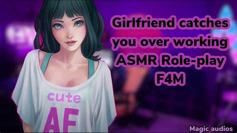 girlfriend catches you overworking asmr girlfriend role play sleep aid reassurance f4m