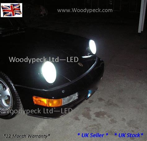 Porsche 964 Front Headlight Cree Led Upgrade Kit H4 Headlight