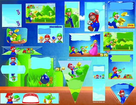 Super Mario Bross Kit Editable Para Imprimir Gratis Oh My Fiesta Friki