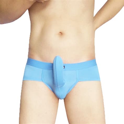 Men Ice Silky Penis Cock Sleeve With Pouch Bikini Briefs Underwear Lot M L Xl Ebay