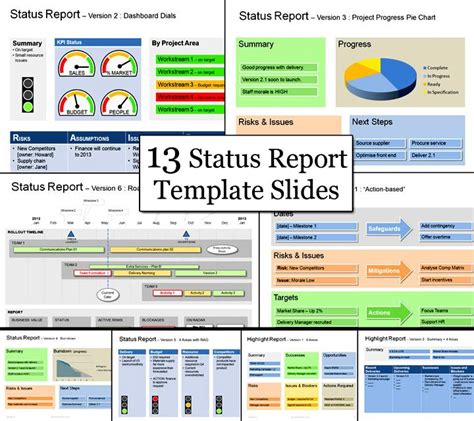 Project Status Report Template Coba Ekspor