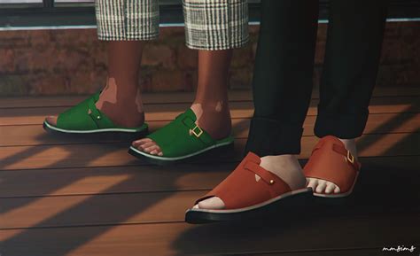 Mmsims Single Strap Sandal Mmsims On Patreon Sims 4 Cc Shoes Sims