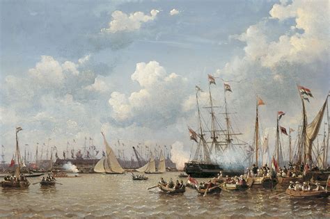 Everhardus Koster Paintings Prev For Sale Regatta On The Ij Amsterdam