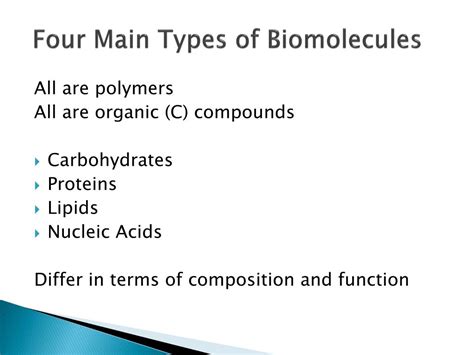 Types Of Biomolecules Part 2 Biologyneet Read More Nc