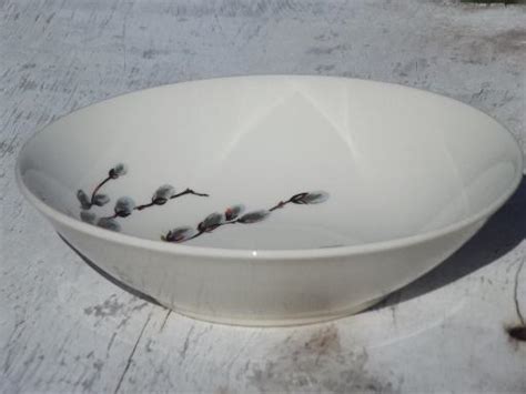 Set Of 8 Pussy Willow Print Fruit Bowls 50s Vintage W S George China