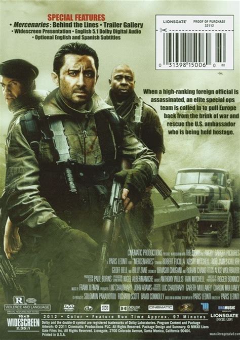 Mercenaries Dvd 2012 Dvd Empire