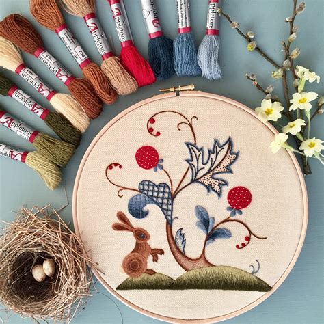 Crewel Embroidery Kit A Rabbit Summer - Melbury Hill