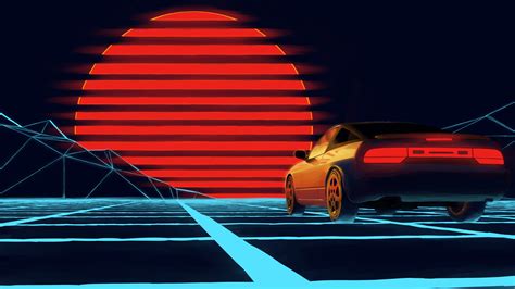 The cockpit is barely big enough to fit two grown men but who cares. Outrun Sunset 4K Wallpapers - Wallpaper Cave