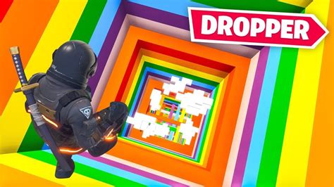 Impossible Rainbow Dropper Challenge In Fortnite Youtube