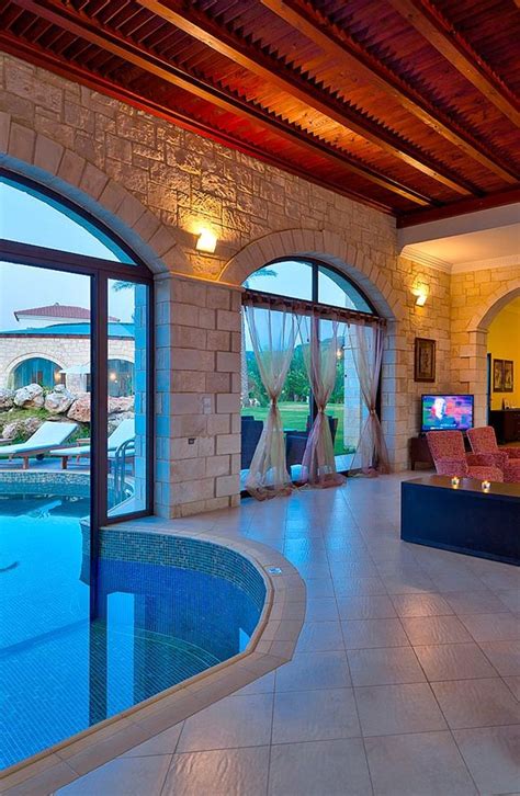 Platanias Villas With Half Indoor Half Outdoor Pool In Platanias