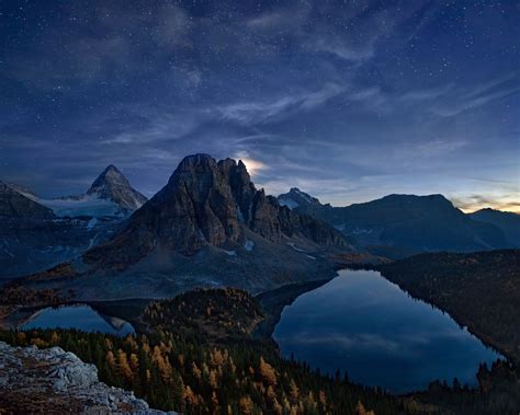 1280x1024 Snowy Peak Starry Night Landscape 1280x1024 Resolution Hd 4k
