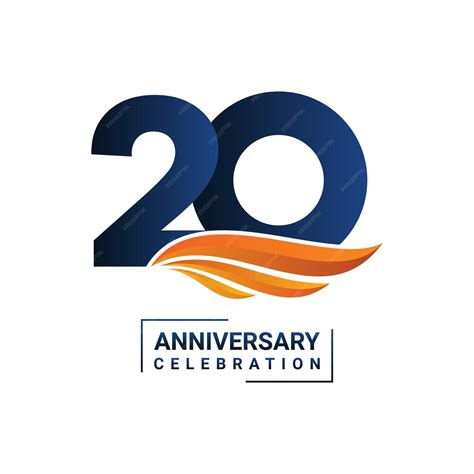 Premium Vector 20th Anniversary Logo Perfect Logo Design For