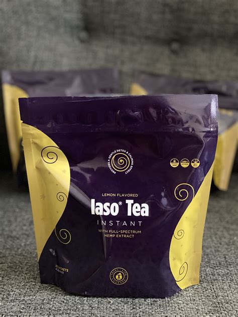 Iaso Instant Tea Lemon Flavored With Hemp Extract 25 Sachets