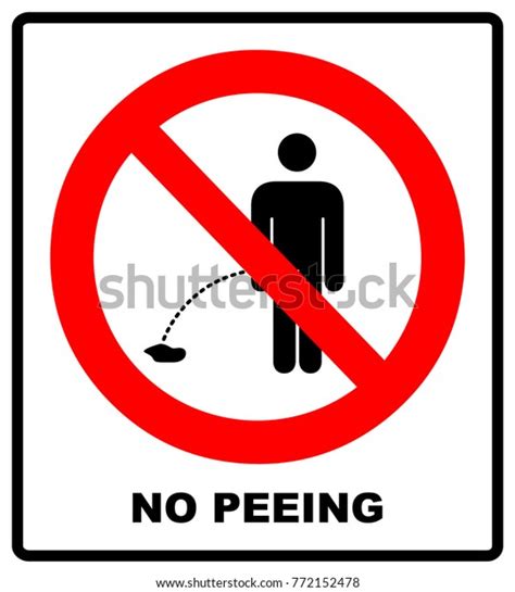 No Peeing Vector Sign Illustration Isolated Stock Vector Royalty Free 772152478 Shutterstock