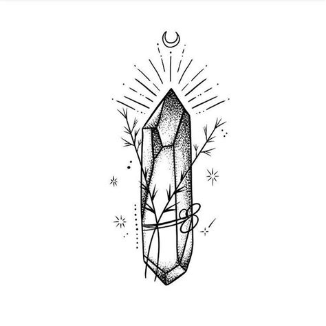 Crystal Gem Drawing Crystal Tattoo Tattoos Crystal Drawing