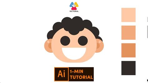 Flat Character Tutorial In Adobe Illustrator 1 Minute Tutorial For
