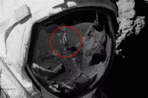 us moon landing faked photo of astronaut s visor proves nasa staged apollo 17 mission daily