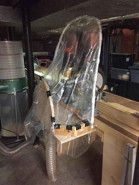 Miter Saw Removable Dust Collection Hood By Patmfitz Simplecove