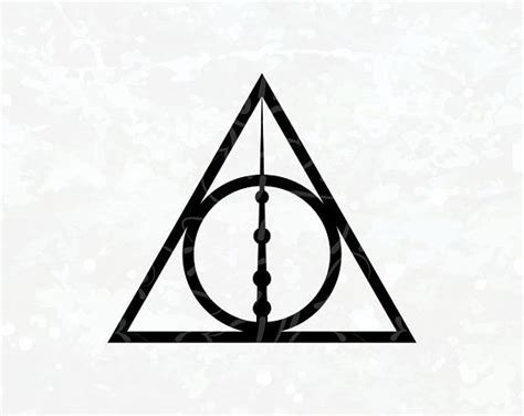 Magic Wand Harry Potter SVG - Harry Potter SVG - Deathly Hallows SVG