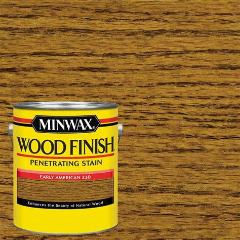Minwax 1 Gal Wood Finish Early American Oil Based Interior Stain 2