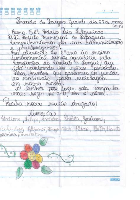 Carta Para Um Aluno