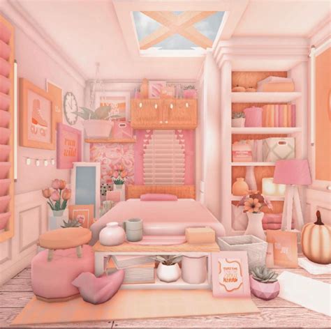 A Bedroom With Pink Walls And Lots Of Furniture