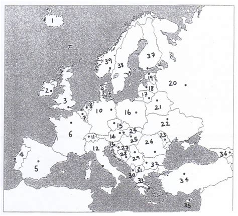 ► svg blank maps of europe‎ (12 c, 22 f). Filling in the Map of Europe: A Quiz - Indefinite Adventure