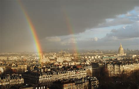 Double Rainbow Over Paris From The Eiffel Tower Eiffel Tower Paris